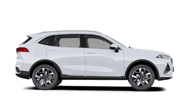 Seitliche Ansicht des GWM WEY 03 in Weiß – eleganter SUV mit dynamischem Design und moderner Technik.