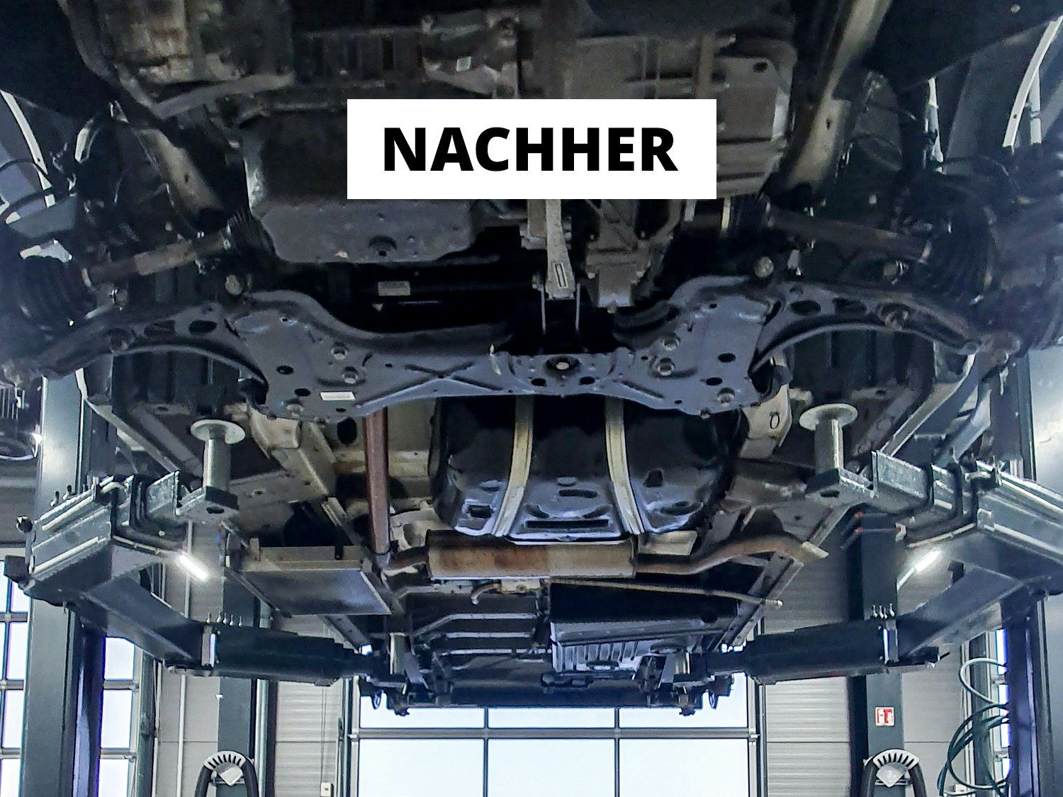 Unterbodenversiegelung nachher