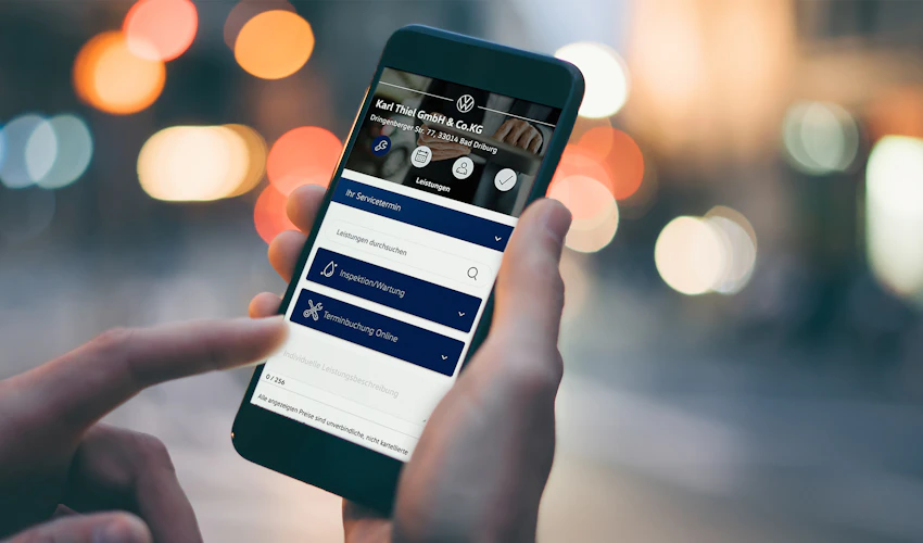Servicetermin online buchen.
