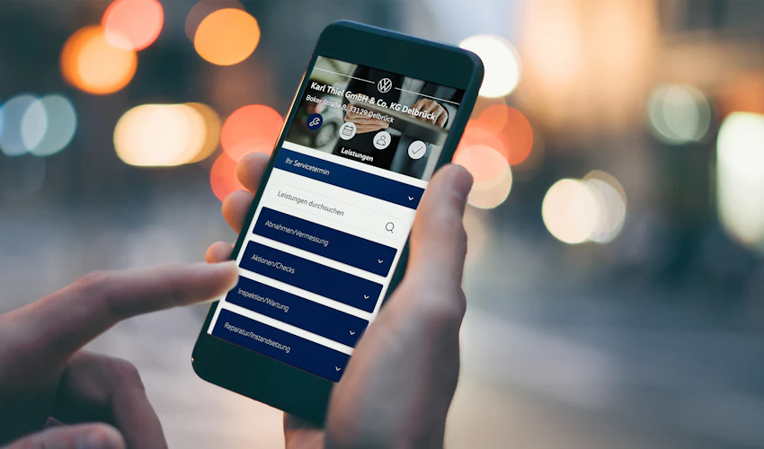 Servicetermin online buchen.