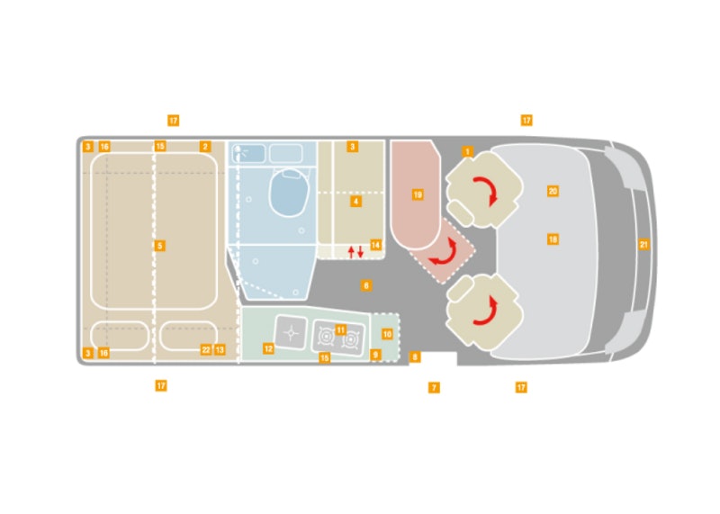 VANTourer 540 D Grundriss