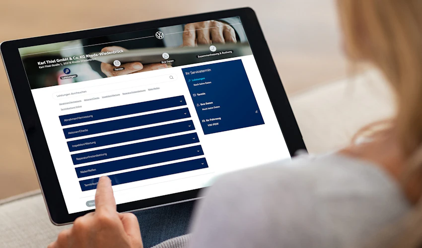 Servicetermin online buchen.