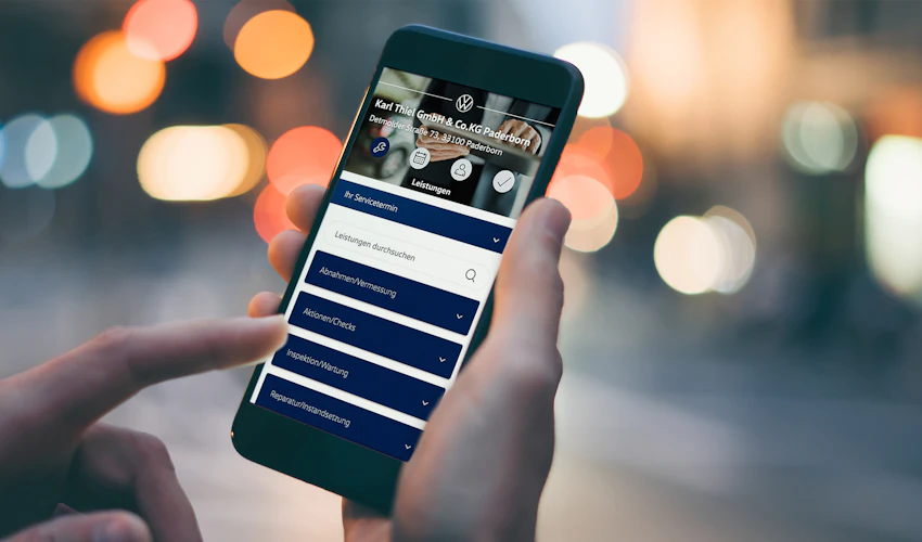 Servicetermin online buchen.